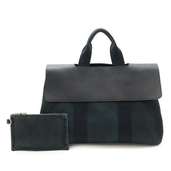 Hermes Valparaiso MM Chevron Leather Tote Bag - Picture 1 of 9